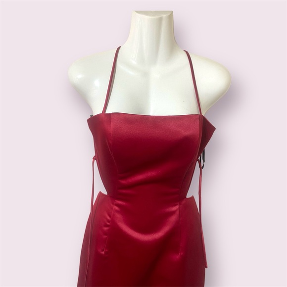 Vintage Jessica McClintock Gunne Sax Ruby Red Gown size 3/4 - Picture 4 of 12